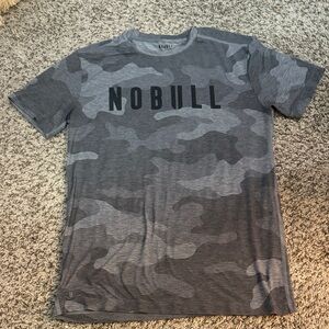 NOBULL Men's Gray Camo Tee Gym Workout size Medium